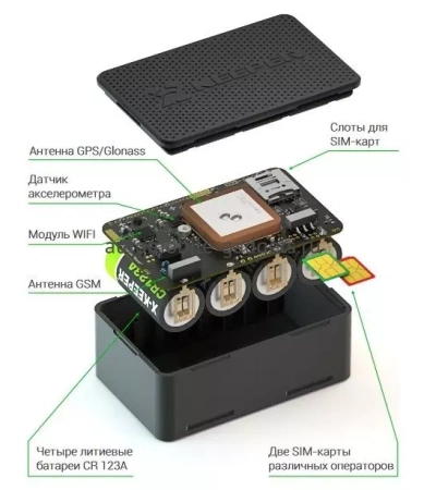 GPS/GSM/WiFi Маяк X-KEEPER INVIS DUOS 3D L