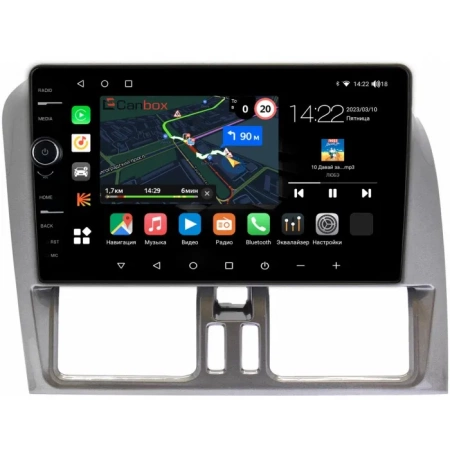 Штатная магнитола Volvo XC60 2008-2017 (матовая, темно-серая) Canbox M-Line 7841-9-788 на Android 10 (4G-SIM, 4/64, DSP, QLed)