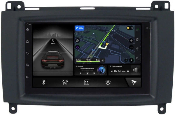 Магнитола в штатное место 2 din Mercedes A-klasse (W169), B-klasse (W245), Vito 2 (W639), Vito 3 (W447), Viano (W639), Sprinter (W906) 2006-2018 Canbox L-Line 4476-RP-MRB-57 на Android 10 (4G-SIM, 3/32, TS18, DSP, IPS)