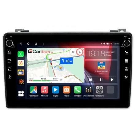 Штатная магнитола Canbox H-Line 7803-9-1940 для Saab 9-3 2007-2014 на Android 10 (4G-SIM, 4/64, DSP, IPS) С крутилками