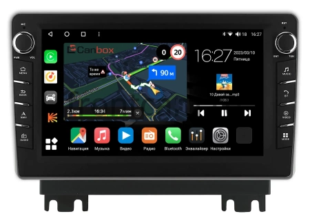 Штатная магнитола Changan Kaicene F70 2019-2024 Canbox M-Line 7835-10-1971 на Android 10 (4G-SIM, 2/32, DSP, QLed) С крутилками