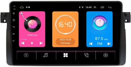 Штатная магнитола OEM RK9-9163 для BMW 3 (E46) 1998-2007 на Android 10 (CarPlay, AHD, 1/32)