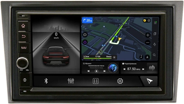 Магнитола в штатное место 2 din Opel Antara 2006-2017 (серая, с ребром) Canbox GT056-RP-OPVTD-212 на Android 10 (2/32, DSP, IPS, Carplay) С крутилкой