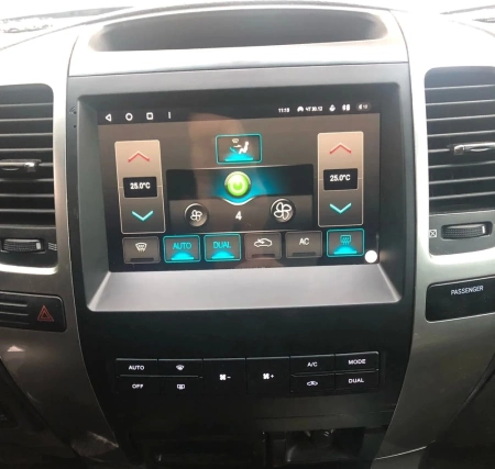 Магнитола для Toyota Land Cruiser Prado 120/Lexus GX 2002-2009 любая комплектация Parafar на Андроид 14.0 PF456T1LUX2THD