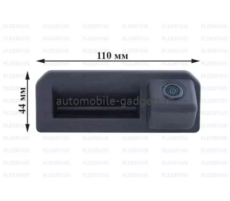 Штатная камера заднего вида Pleervox PLV-CAM-SK08 для Skoda Kodiaq 2016+, Fabia 3 2014+, Rapid 2017+