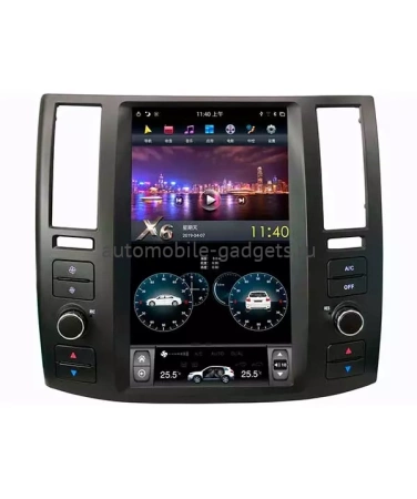 Carmedia ZF-1279-Q6 ("Тесла-стиль") штатная магнитола для Infiniti FX35, FX45 2006-2009 на Android 11 c 8GB, DSP, 4G