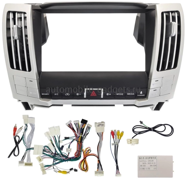 Штатное головное устройство Toyota Harrier 2 (XU30) 2003-2013 Teyes CC4 Pro 2K 8/128 9.5 дюймов RM-9-1626 на Android 13 (4G-SIM, DSP, QLed, AI)