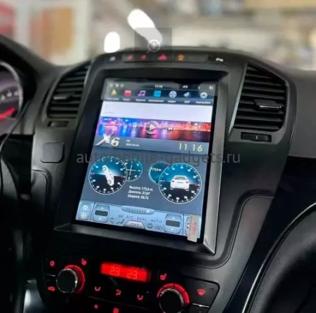 Carmedia ZF-1023-DSP ("Тесла-стиль") штатная магнитола для Opel Insignia 2013-2015 на Android 9.0 c 4GB оперативной памяти и DSP процессором