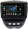 Штатная магнитола Citroen C1 2005-2014 Canbox M-Line 7835-10-1152 на Android 10 (4G-SIM, 2/32, DSP, QLed) С крутилками
