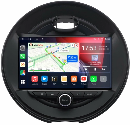 Штатная магнитола Mini Cooper Cabrio, Clubman, Countryman, Hatch 2013-2024 Canbox L-Line 4296-9133 на Android 10 (4G-SIM, 6/128, TS18, DSP, QLed)