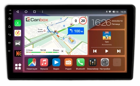 Штатная магнитола Toyota Picnic 2 2001-2009 (100*200mm, матовая) Canbox L-Line 4295-10-0491 на Android 10 (4G-SIM, 6/128, TS18, DSP, QLed)