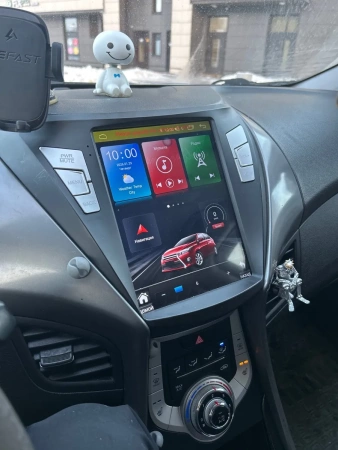 Штатное головное устройство Hyundai Elantra 5 (MD), Avante 5 2010-2015 (глянцевая) Canbox PRO-Line (Tesla style) 9.7 дюймов 8/256 7883-1312-118 на Android 13 (4G-SIM, DSP, QLed)