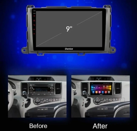 Carmedia OL-9695-KP-9009-6128-TS20 штатная магнитола для Toyota Sienna 2010-2014 на Android 13 c 6GB, DSP, 4G