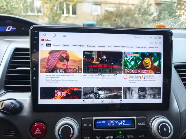 Штатная магнитола Honda Civic 8 4D 2005-2012 (левый руль, седан) Canbox EVO 2K 5830-10-063 на Android 14 (4G-SIM, 12/256, DSP, QLed, AI, 360)