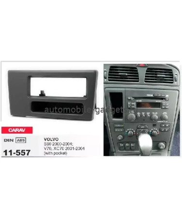 Переходная рамка CARAV 11-557 VOLVO S60 / V70 / XC70 (2000-2004) с карманом