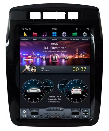 Carmedia ZF-1108-DSP ("Тесла-стиль") штатная магнитола для Volkswagen Touareg II 2010-2014 на Android 9.0 c 4GB, DSP
