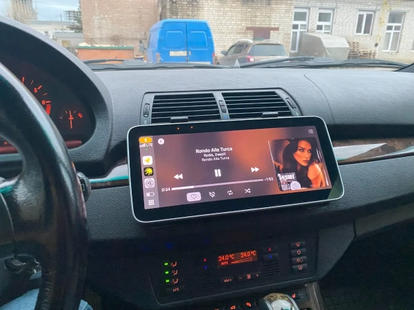 Carmedia OL-9957-KP-T-12-8256-TS10 штатная магнитола для BMW X5 (E53), 5 (E39) 7-я (Е38) на Android 12 c 8GB, DSP, 4G