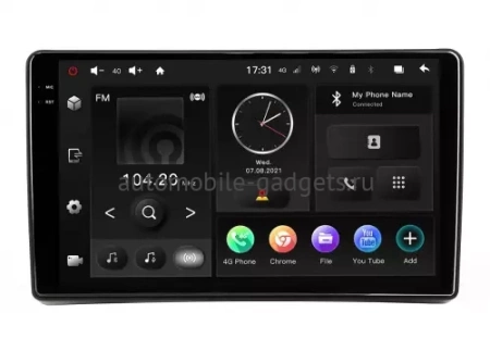 INCAR TMX2-6292-6 Maximum Штатная магнитола для Citroen, Peugeot, Fiat, Toyota на Android 10 с 6GB, DSP, 4G