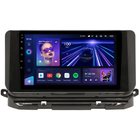 Штатное головное устройство Teyes CC3 6/128 10 дюймов RM-10-1591 для Skoda Octavia A8 2019-2024 на Android 10 (4G-SIM, DSP, QLed)