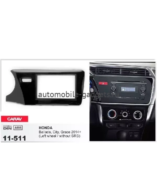 Переходная рамка CARAV 11-511 HONDA Ballade, City, Grace 2014+ /  только для а/м с рулем слева, без сигнальной лампы Air-bag