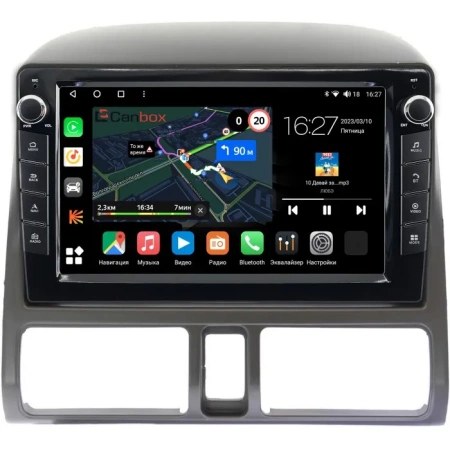 Штатная магнитола Honda CR-V 2 2001-2006 Canbox M-Line 7821-9204 Android 10 (4G-SIM, 2/32, DSP, IPS) С крутилками