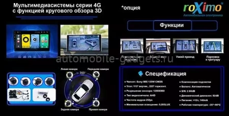 Roximo 4G RX-2302 штатная магнитола для Kia Sorento (2009-2012) на Android 13 с 8GB, DSP, 4G