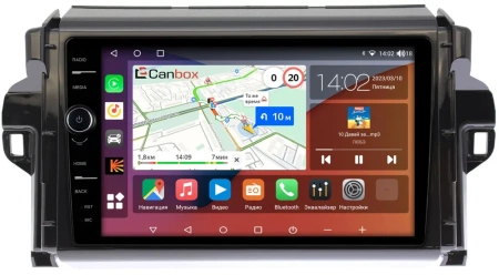 Canbox H-Line 7842-9106 Штатная магнитола для Toyota Fortuner 2015+ на Android 10 c 3GB, DSP, 4G