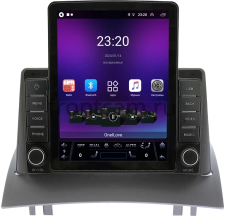 Штатная магнитола OEM GT095-9231 для Renault Megane 2 2002-2009 на Android 10 (2/16, DSP, Tesla)