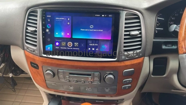 Carmedia SF-1698-2-RZ-PH-1010-12256-TS20 штатная магнитола для Toyota Land Cruiser 100, Lexus LX 470 (2002-2007) на Android 13 c 12GB, DSP, 4G