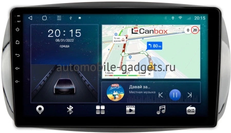Smart Fortwo 3, Forfour 2 2014-2024 Canbox L-Line 4296-9-019 на Android 10 (4G-SIM, 6/128, TS18, DSP, QLed)