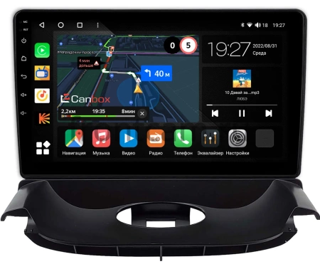 Peugeot 206 1998-2012 (черная, Тип 2) Canbox M-Line 4544-9-0300 на Android 10 (4G-SIM, 2/32, DSP, QLed)
