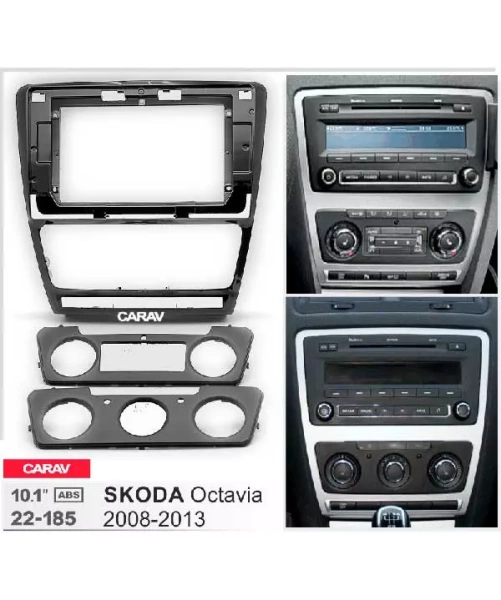 Carav 22-185 переходная рамка для установки автомагнитолы 9" в SKODA Octavia 2008-2013