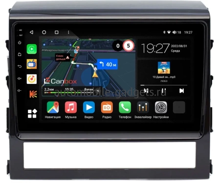 Штатная магнитола Toyota Land Cruiser 200 2015-2021 (для авто без надписи JBL Synthesis) Canbox M-Line 4544-9047 на Android 10 (4G-SIM, 2/32, DSP, QLed)