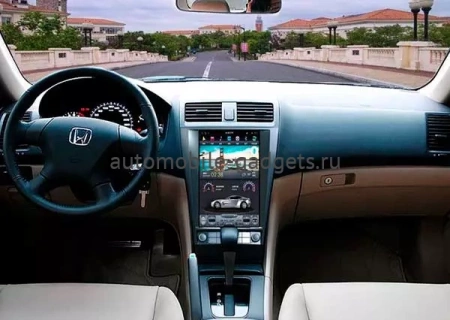 Carmedia ZF-1228-Q6 ("Тесла-стиль") Штатная магнитола для Honda Accord 7 (2003-2008) на Android 11 c 8GB, DSP, 4G