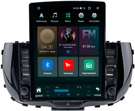 Штатная магнитола Canbox M-Line 5610-9310 для Kia Soul 3 2019-2024 (глянцевая) на Android 10 (4G-SIM, 2/32, DSP, QLed, Tesla)