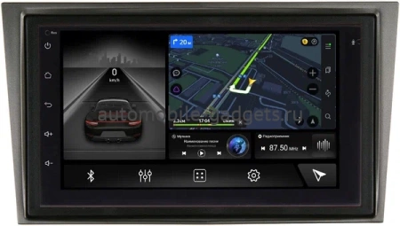 Магнитола в штатное место 2 din Opel Antara 2006-2017 (серая, с ребром) Canbox M-Line 9863-RP-OPVTD-212 на Android 10 (4G-SIM, 2/32, DSP)