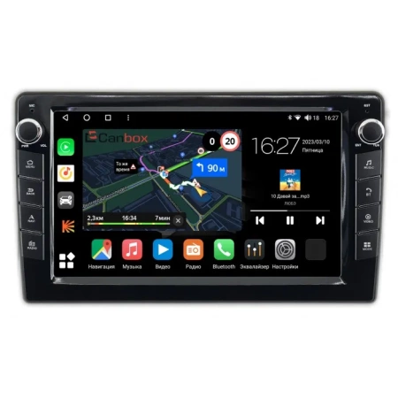 Штатная магнитола Canbox M-Line 7825-10-453 для Toyota HiAce (H200) 2004-2024 на Android 10 (4G-SIM, 2/32, DSP, QLed) С крутилками