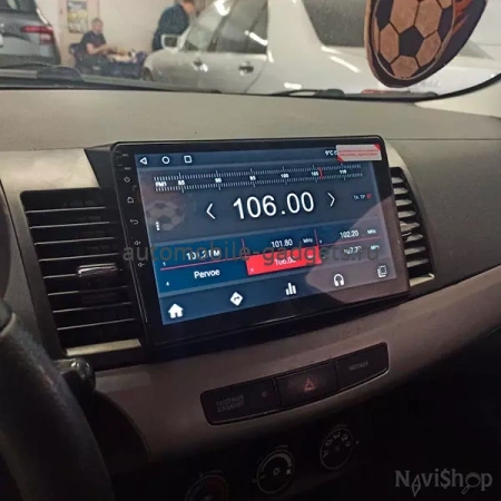 NaviPilot DROID10 ULTRA MAX 360 штатная магнитола для Mitsubishi Lancer X 2007+ на Android 10 с 8Gb, DSP, 4G