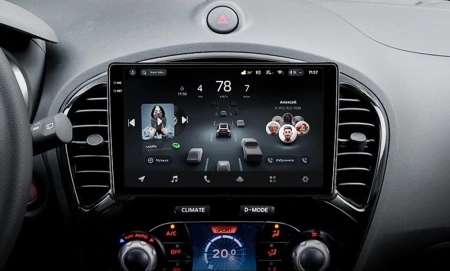 Штатное головное устройство Nissan Juke 2010-2019 Teyes CC4 Pro 2K 12/256 9.5 дюймов RM-9154 на Android 13 (4G-SIM, DSP, QLed, AI)