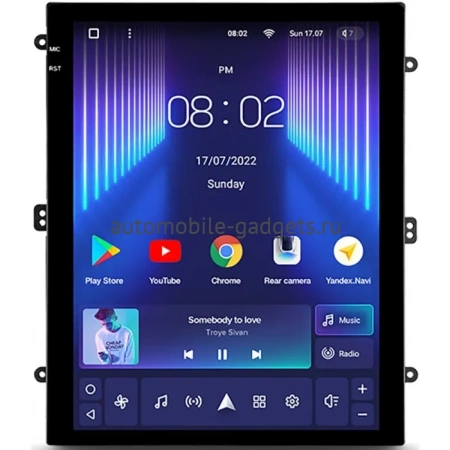 Магнитола под рамки 9.7" Teyes TPRO 2 DS (Tesla style) 9.7 дюймов 4/32 на Android 10 (4G-SIM, DSP, QLed)