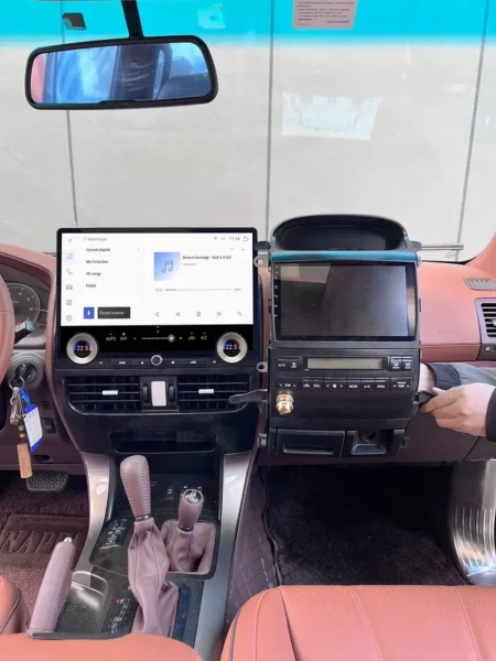 Carmedia ZF-3036-GE ("Тесла-стиль") штатная магнитола для Toyota LC Prado 120, Lexus GX 470 (2002-2009) на Android 13 c 8GB, DSP, 4G