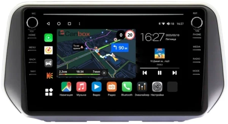 Штатная магнитола Canbox M-Line 7895-10-1137 для Hyundai Santa Fe 4 2018-2021 на Android 10 (4G-SIM, 2/32, DSP, QLed) С крутилками