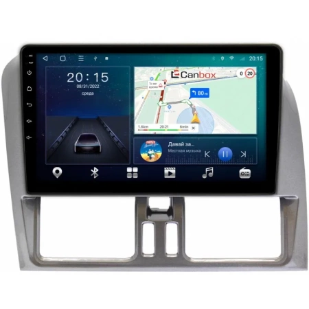 Штатная магнитола Volvo XC60 2008-2017 (матовая, темно-серая) Canbox L-Line 4167-9-788 на Android 10 (4G-SIM, 3/32, TS18, DSP, QLed)