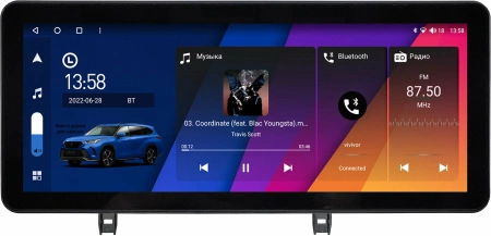 Штатная магнитола Mazda 3 (BP) 2018+ 12,3 дюйма Carmedia MKD-MZD002·20-22-AKSN-OL-1053-Q на Android 12 (4G-SIM, 6/128, DSP, QLed) Audi Style