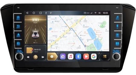 Carmedia OL-1917-P (крутилки) Штатная магнитола для Skoda Superb 2015+ на Android 12 c 4GB, DSP, 4G