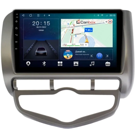 Honda Jazz 2001-2008 (с климат-контролем, левый руль) Canbox L-Line 4167-9267 на Android 10 (4G-SIM, 3/32, TS18, DSP, QLed)