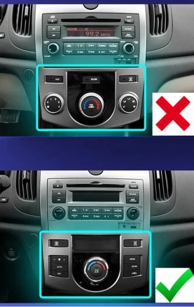 Штатная магнитола Kia Cerato 2 седан, Forte 2008-2013 (с климат-контролем) Canbox GTR095-9-413 на Android 10 (QLed, 4/64, DSP, CarPlay)