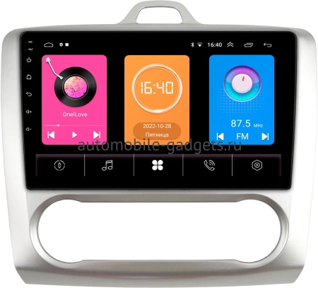 Ford Focus 2 2005-2011 (авто с кондиционером) OEM RK9-9157 на Android 10 (CarPlay, AHD, 1/32)