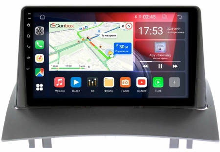 Renault Megane 2 2002-2009 Canbox H-Line 4196-9231 на Android 10 (4G-SIM, 6/128, DSP, QLed)