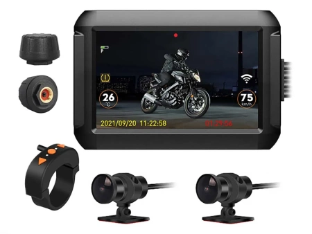 Мото видеорегистратор MotoCam NP F9DL(BT) TPMS